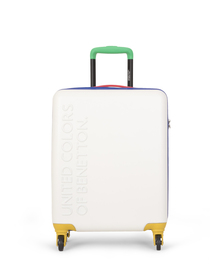 UCB BLOCK COLOR - TROLLEY - BIANCO - M - 77 cm